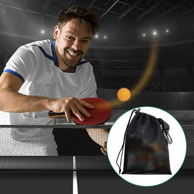 Riuog 10 PCS With Clips Mesh Drawstring Bags, Portable Nylon Storage Bags for toy,Sports Storage,Outdoor activities etc. (15.7x19.7in) - Image 5